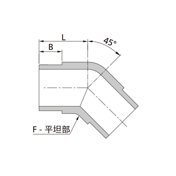 45°彎通接頭