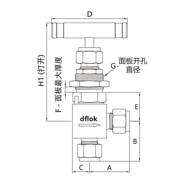角型針閥