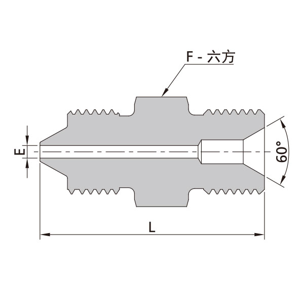 60高壓錐麵陽螺紋-60°內錐陽螺紋